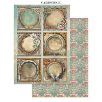 Gardens of Time - Stamperia Junk Journal Stickers, Cut-outs & Backgrounds