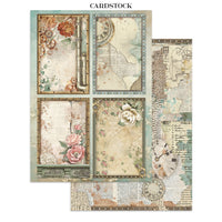 Gardens of Time - Stamperia Junk Journal Stickers, Cut-outs & Backgrounds