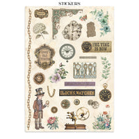 Gardens of Time - Stamperia Junk Journal Stickers, Cut-outs & Backgrounds