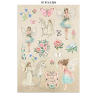 Wonderland - Stamperia Junk Journal Stickers, Cut-outs & Backgrounds