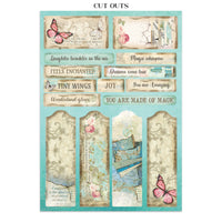 Wonderland - Stamperia Junk Journal Stickers, Cut-outs & Backgrounds