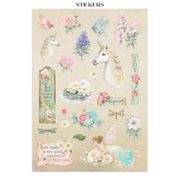 Wonderland - Stamperia Junk Journal Stickers, Cut-outs & Backgrounds