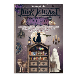 Halloween - Stamperia Printed Art Junk Journal: Stickers, Cut-Outs, Backgrounds