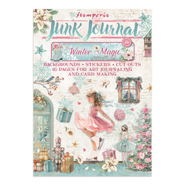 Winter Magic - Printed Art Junk Journal: Stickers, Cut-Outs, Backgrounds For Art And Craft