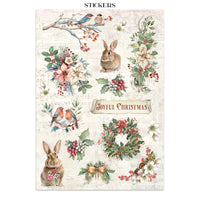Winter Magic - Printed Art Junk Journal: Stickers, Cut-Outs, Backgrounds For Art And Craft