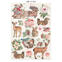 Winter Magic - Printed Art Junk Journal: Stickers, Cut-Outs, Backgrounds For Art And Craft