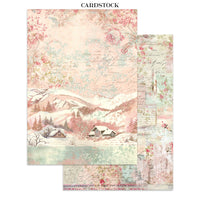Winter Magic - Printed Art Junk Journal: Stickers, Cut-Outs, Backgrounds For Art And Craft