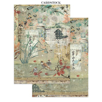 Oriental Garden - Stamperia Printed Art Junk Journal: Stickers, Cut-Outs, Backgrounds