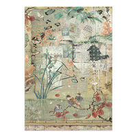 Oriental Garden - Stamperia Printed Art Junk Journal: Stickers, Cut-Outs, Backgrounds