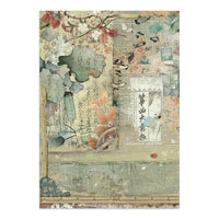Oriental Garden - Stamperia Printed Art Junk Journal: Stickers, Cut-Outs, Backgrounds