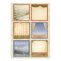 Silent Night - Printed Art Junk Journal: Stickers, Cut-Outs, Backgrounds For Art And Craft