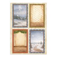 Silent Night - Printed Art Junk Journal: Stickers, Cut-Outs, Backgrounds For Art And Craft