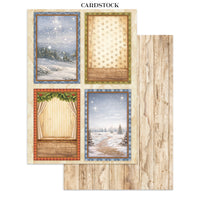 Silent Night - Printed Art Junk Journal: Stickers, Cut-Outs, Backgrounds For Art And Craft
