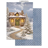 Silent Night - Printed Art Junk Journal: Stickers, Cut-Outs, Backgrounds For Art And Craft