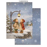 Silent Night - Printed Art Junk Journal: Stickers, Cut-Outs, Backgrounds For Art And Craft