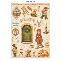 Silent Night - Printed Art Junk Journal: Stickers, Cut-Outs, Backgrounds For Art And Craft