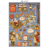 Silent Night - Printed Art Junk Journal: Stickers, Cut-Outs, Backgrounds For Art And Craft