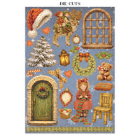 Silent Night - Printed Art Junk Journal: Stickers, Cut-Outs, Backgrounds For Art And Craft