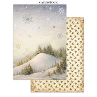 Silent Night - Printed Art Junk Journal: Stickers, Cut-Outs, Backgrounds For Art And Craft