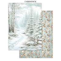 White Christmas - Printed Art Junk Journal: Stickers, Cut-Outs, Backgrounds For Art And Craft