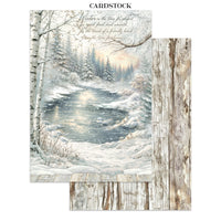White Christmas - Printed Art Junk Journal: Stickers, Cut-Outs, Backgrounds For Art And Craft