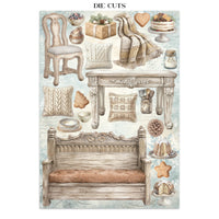 White Christmas - Printed Art Junk Journal: Stickers, Cut-Outs, Backgrounds For Art And Craft