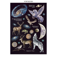 Printed Art Junk Journal: Stickers, Cut-Outs, Backgrounds For Art And Craft - Cosmos