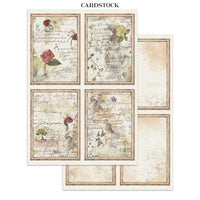 Flowers And Poems - Junk Journal: Stickers, Cut-Outs, Backgrounds