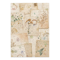 Flowers And Poems - Junk Journal: Stickers, Cut-Outs, Backgrounds