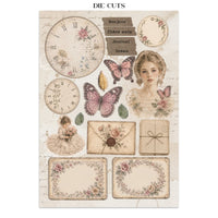 Flowers And Poems - Junk Journal: Stickers, Cut-Outs, Backgrounds