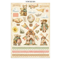 Cozy Family - Junk Journal Backgrounds + Stickers + Cut Outs