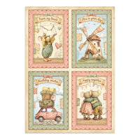 Cozy Family - Junk Journal Backgrounds + Stickers + Cut Outs