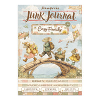 Cozy Family - Junk Journal Backgrounds + Stickers + Cut Outs