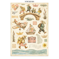 Cozy Family - Junk Journal Backgrounds + Stickers + Cut Outs