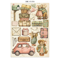 Cozy Family - Junk Journal Backgrounds + Stickers + Cut Outs