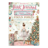 Winter Magic - Printed Art Junk Journal Focus Points For Art And Craft A5