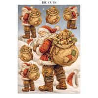 Silent Night - Printed Art Junk Journal Focus Points For Art And Craft A5