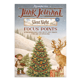 Silent Night - Printed Art Junk Journal Focus Points For Art And Craft A5