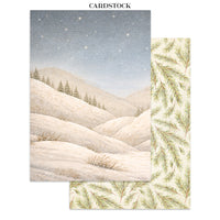 Silent Night - Printed Art Junk Journal Focus Points For Art And Craft A5