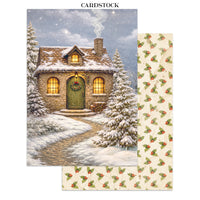 Silent Night - Printed Art Junk Journal Focus Points For Art And Craft A5
