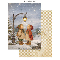 Silent Night - Printed Art Junk Journal Focus Points For Art And Craft A5