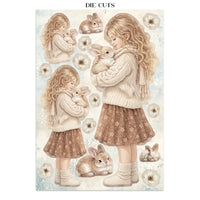 White Christmas - Printed Art Junk Journal Focus Points For Art And Craft A5