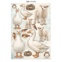 White Christmas - Printed Art Junk Journal Focus Points For Art And Craft A5