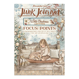 White Christmas - Printed Art Junk Journal Focus Points For Art And Craft A5