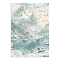 White Christmas - Printed Art Junk Journal Focus Points For Art And Craft A5