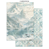 White Christmas - Printed Art Junk Journal Focus Points For Art And Craft A5