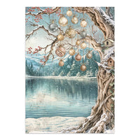 White Christmas - Printed Art Junk Journal Focus Points For Art And Craft A5