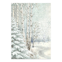 White Christmas - Printed Art Junk Journal Focus Points For Art And Craft A5