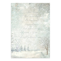 White Christmas - Printed Art Junk Journal Focus Points For Art And Craft A5