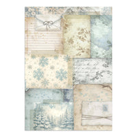 White Christmas - Printed Art Junk Journal Focus Points For Art And Craft A5